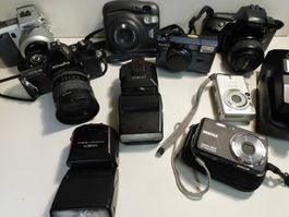 Fotoapparat Konvolut Sammler Auflösung  Pentax Optio M90