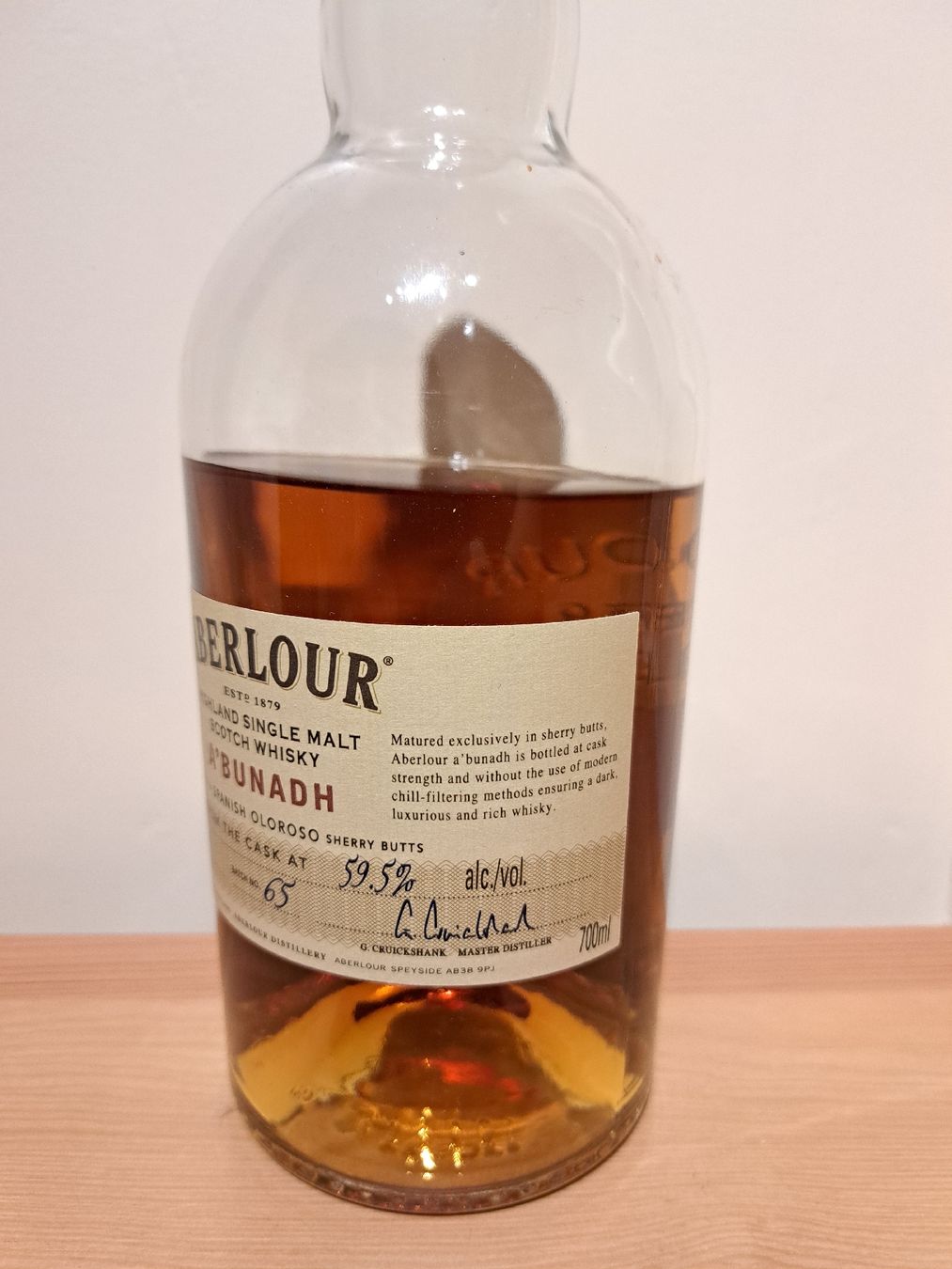 Aberlour Bevande alcoliche: Aberlour A'bunadh Batch 65 offene Flasche – Usato da Brittnau venduto da Prorex 2