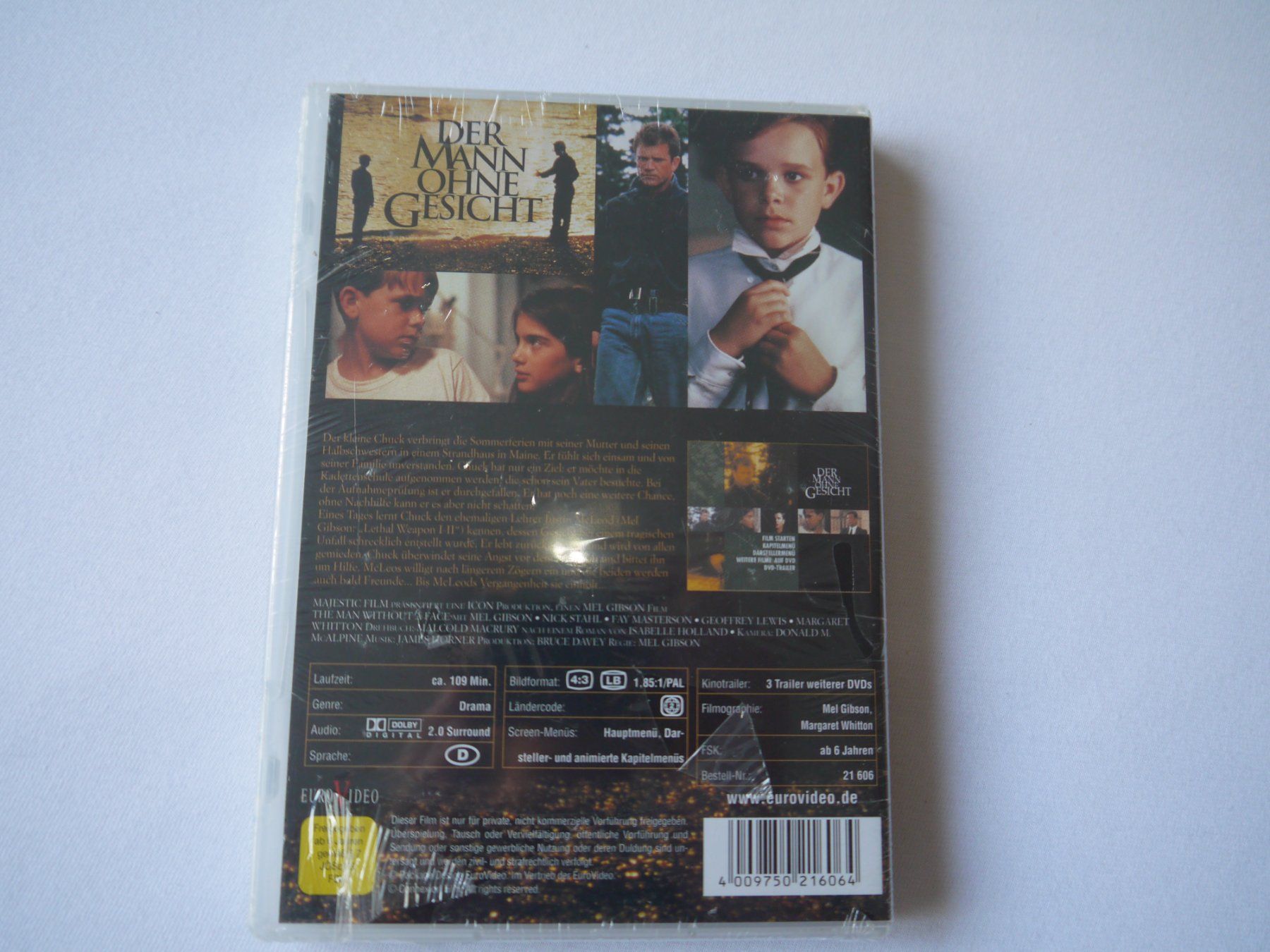 Tutti i DVDs: DER MANN OHNE GESICHT(1993) - Mel Gibson – Usato da Hagendorn venduto da Blaf 1