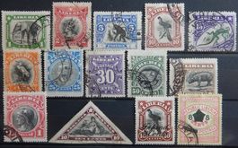 Liberia ex. Kat. 93-120 */gest. 1906/13