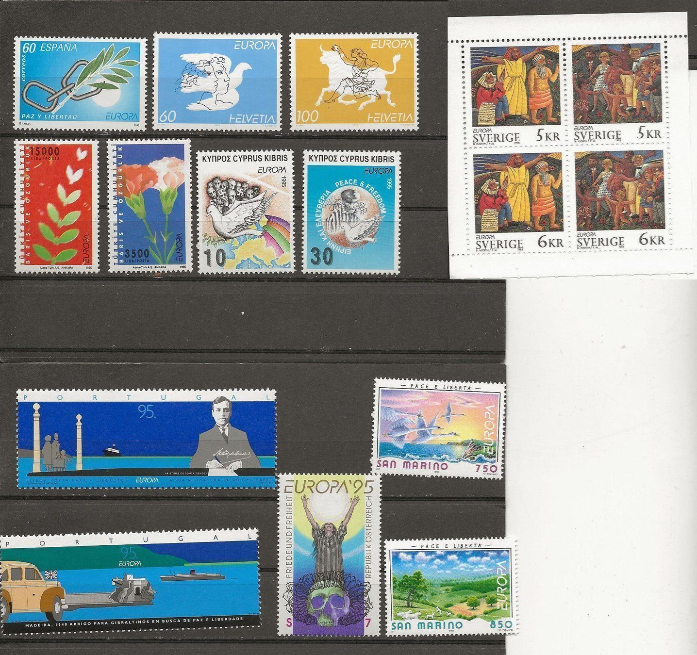Tutti i francobolli: Europa  Tous les pays 1995 ** – Nuovo (secondo la descrizione) da Sion venduto da PierreP01 3