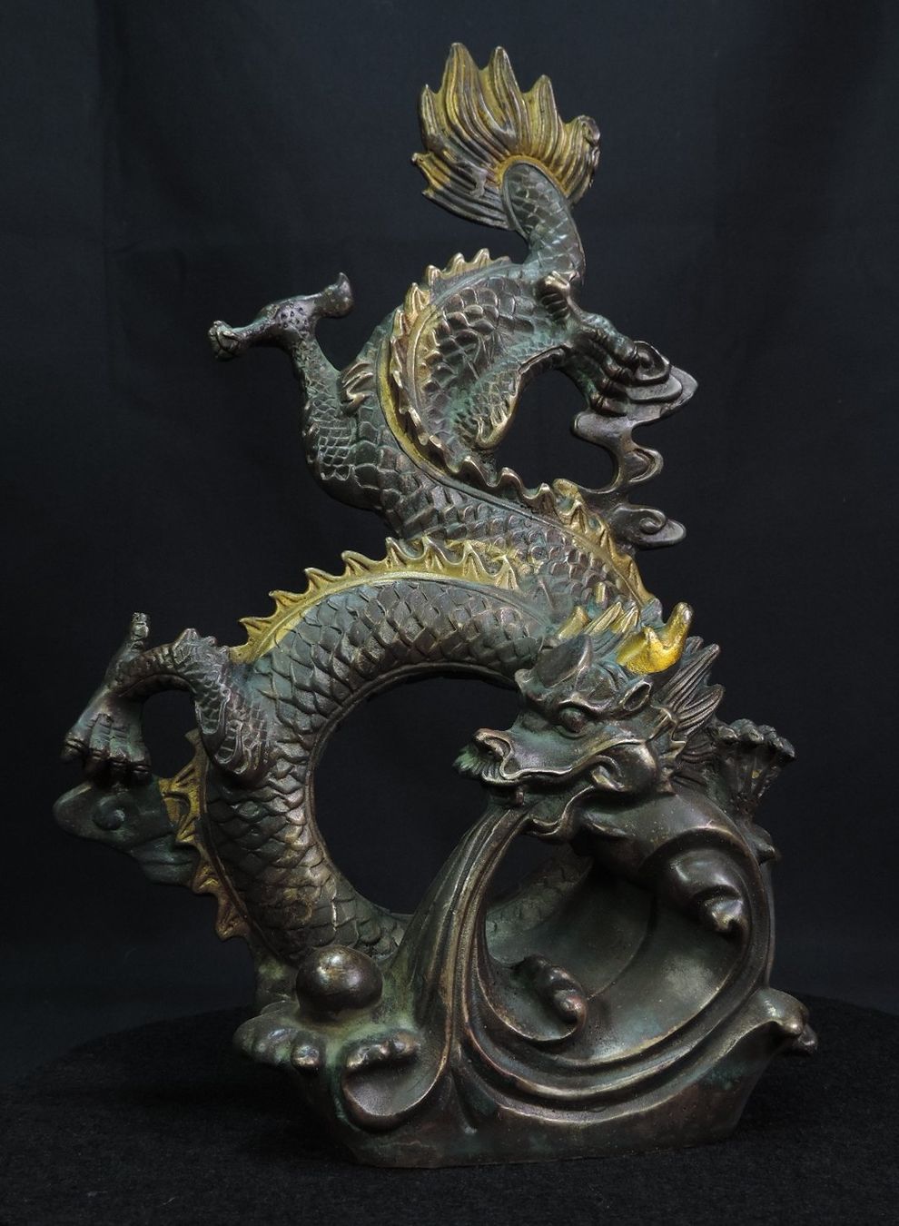 Sculture & Statue: chinesischer Drache aus Bronze, signiert – Usato da Duggingen venduto da roterbambus 5