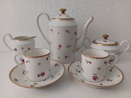 Service à café en porcelaine / Porzellan Mokka Geschirr "AS"