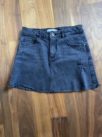 Zara Jeansrock, Gr. 140 Schwarz