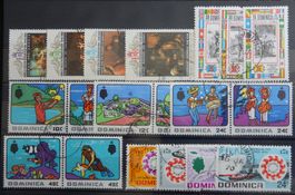 Dominica British Kat. 241-259 gest. 1969