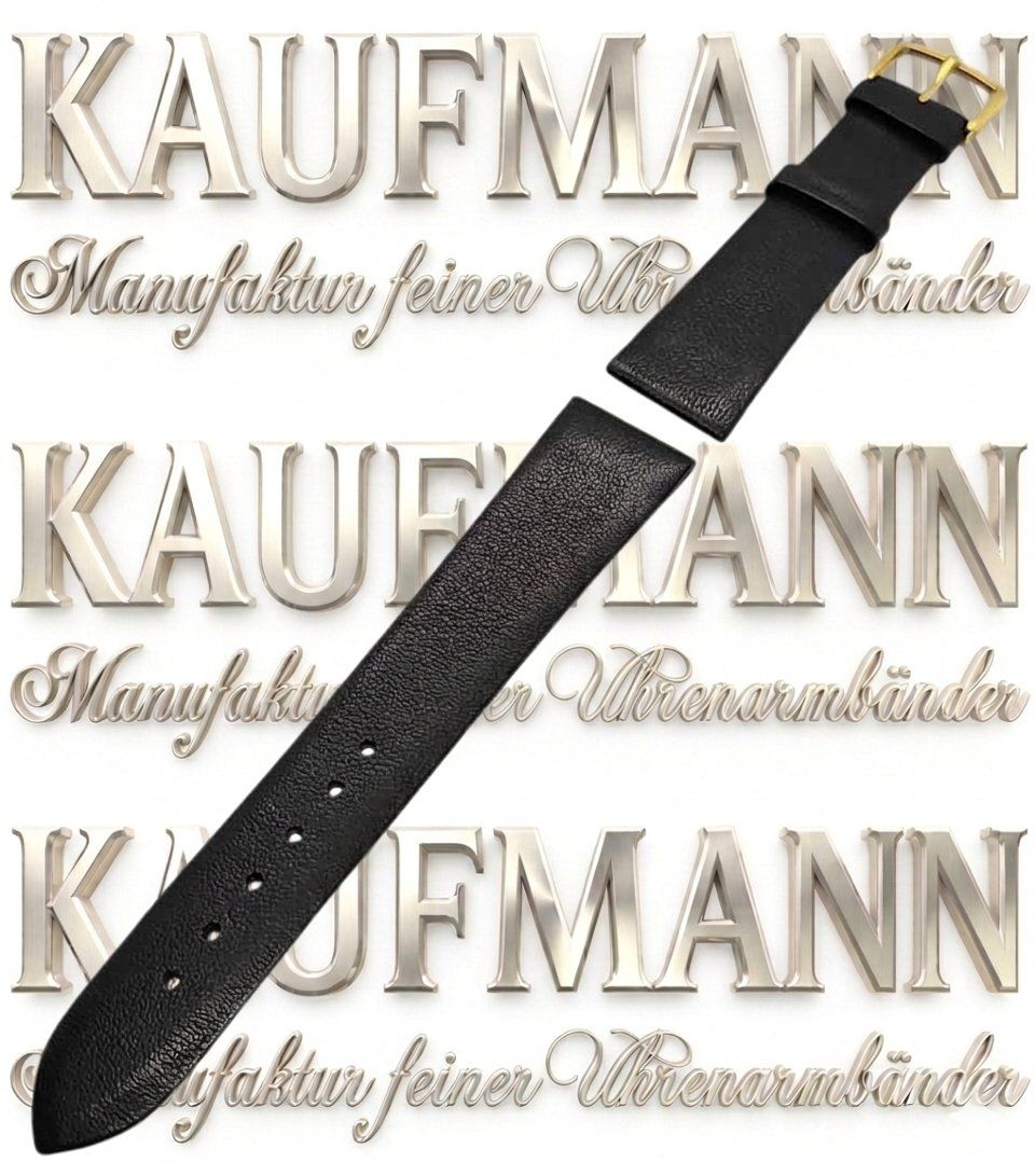 Bracciali & Braccialetti: Uhrenband Leder 19 mm "KAUFMANN" – Nuovo (secondo la descrizione) da Zug venduto da BAMBI51