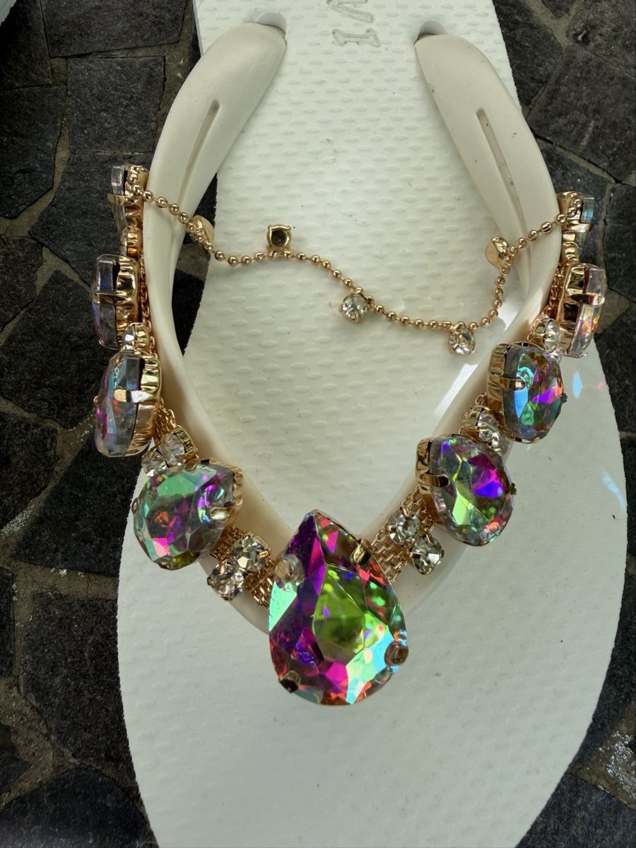 Scarpe da donna: Flip-Flops weiss Glitzer-Steine Grösse 36 – Usato da Zürich venduto da Fuxion 4