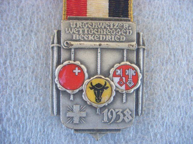Medaglie: SCHÜTZENABZEICHEN BECKENRIED 1938 – Usato da Thürnen venduto da Chluuri 1