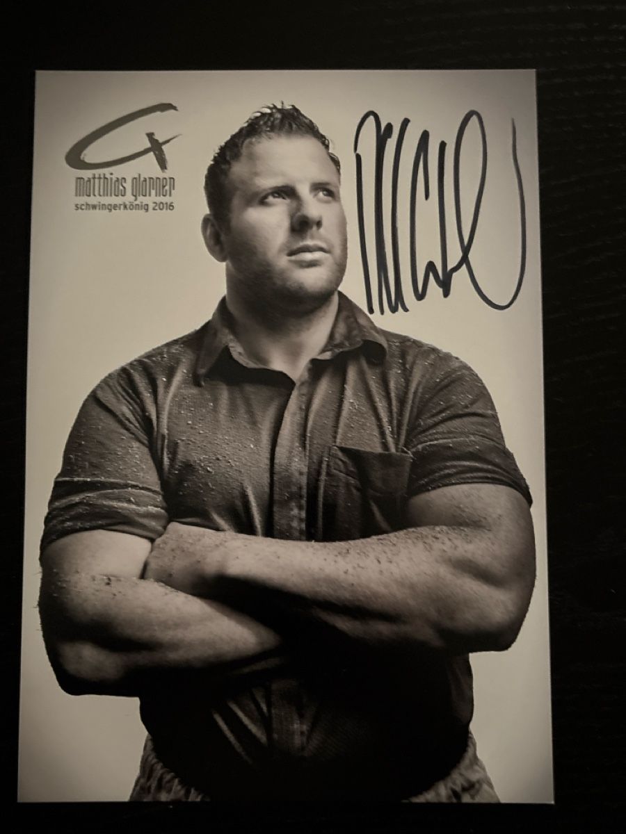 Autografi: Matthias Glarner Autogrammkarte Schweingerkönig 2016 – Nuovo (secondo la descrizione) da Uetendorf venduto da hoisle