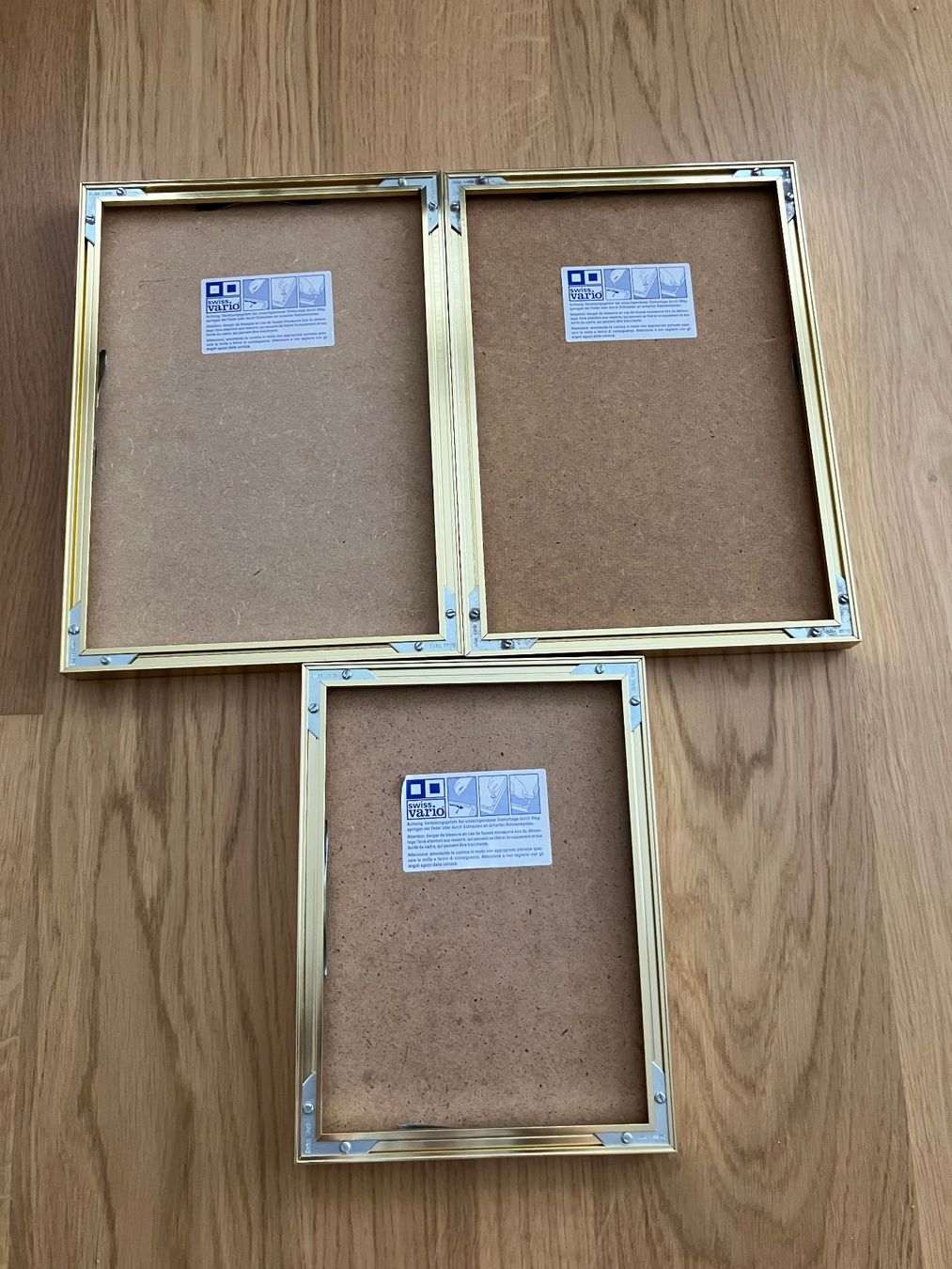 Micasa Cadres de tableaux: Bilderrahmen Aluminium Messing 3er Set verschiedene Groes... – D'occasion à Honau par BrP27 1