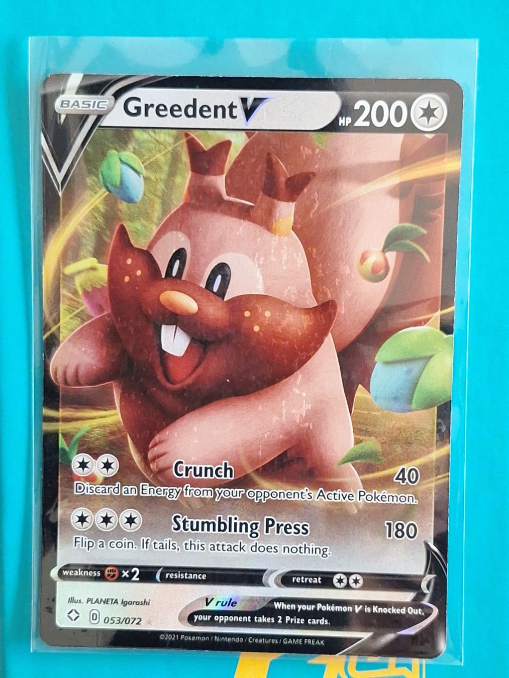 Pokémon Carte collezionabili: Greedent V – Usato da Altstätten SG venduto da GGsGameshop