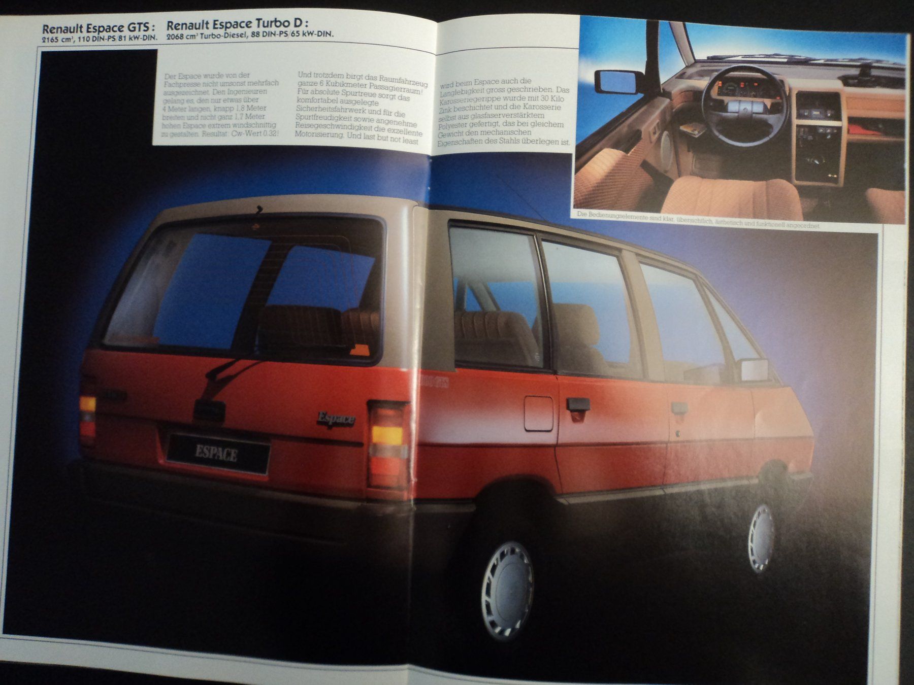Renault Documenti: Prospekt Renault Espace MK1 1987 – Usato da Schwarzenburg venduto da modelCARama 3
