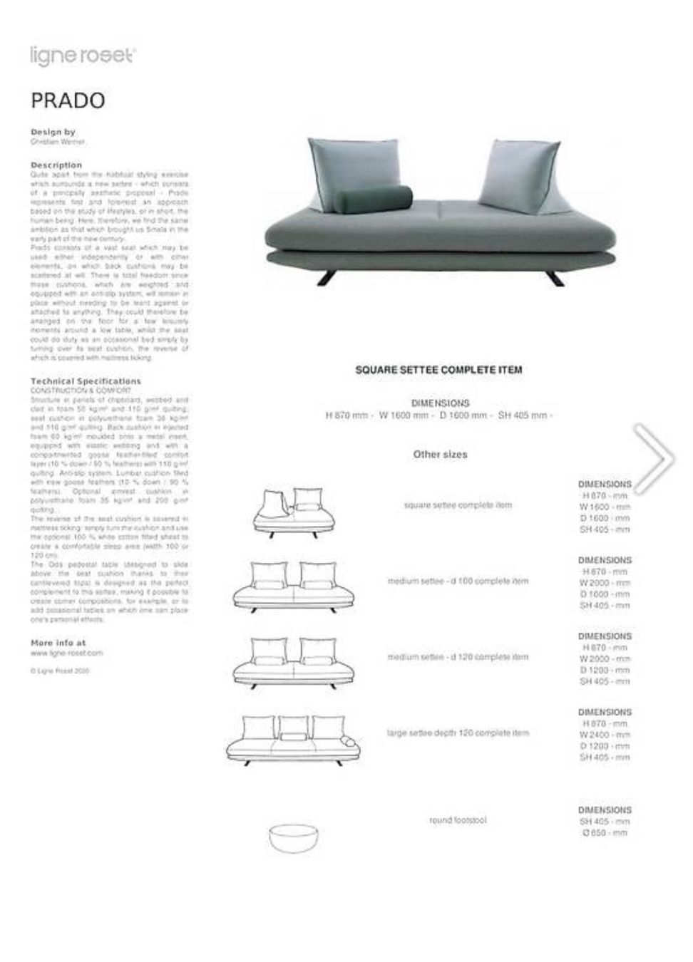 Ligne Roset Sofas: Canapé Ligne Roset - Prado – Gebraucht aus Jussy von mar_hqy6 4