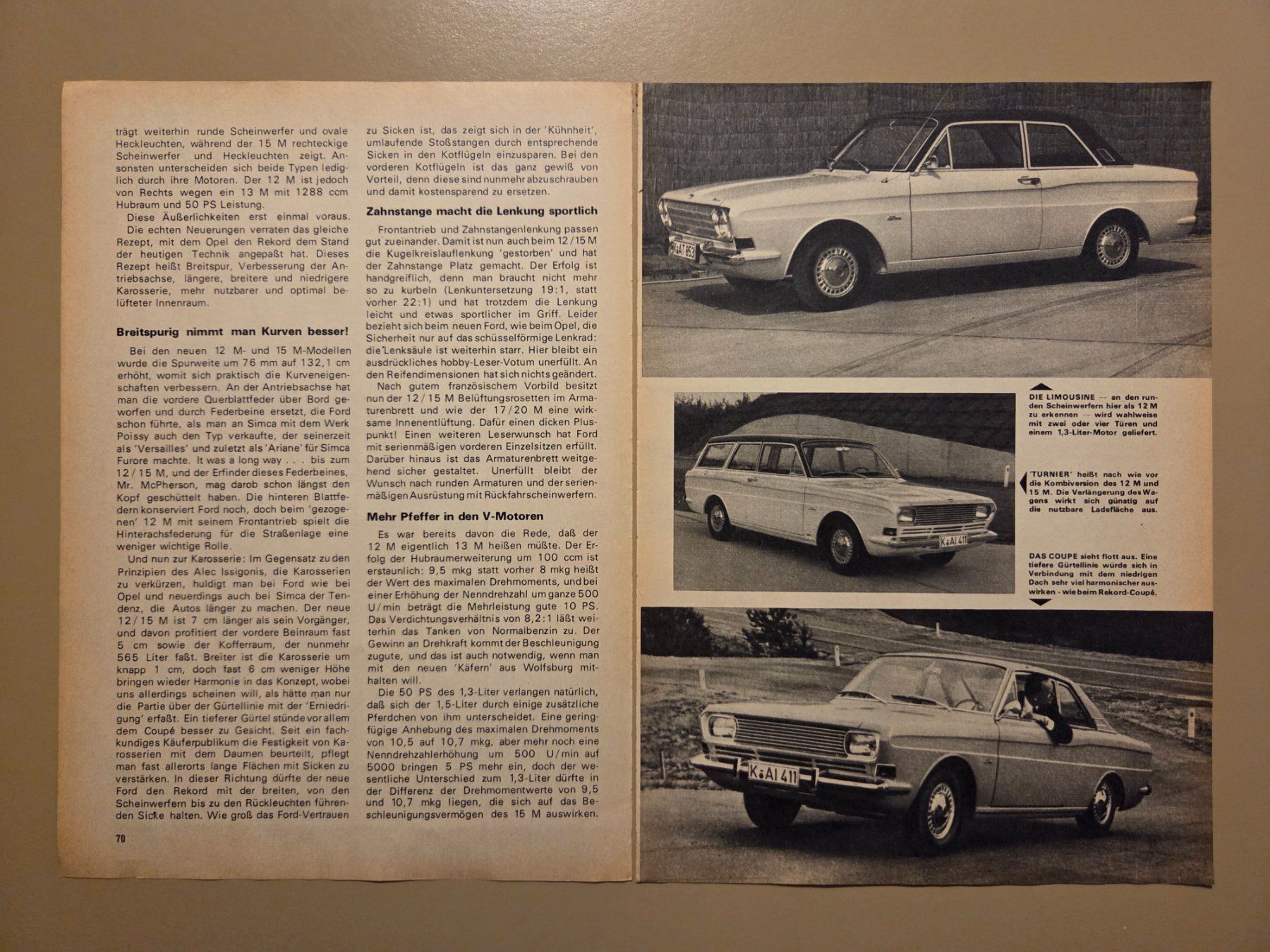 Zeitschriften & Magazine: Wunderwaffe gegen Opel: FORD 15M - 1966 – Gebraucht aus Wilen b. Wollerau von 4banger 1