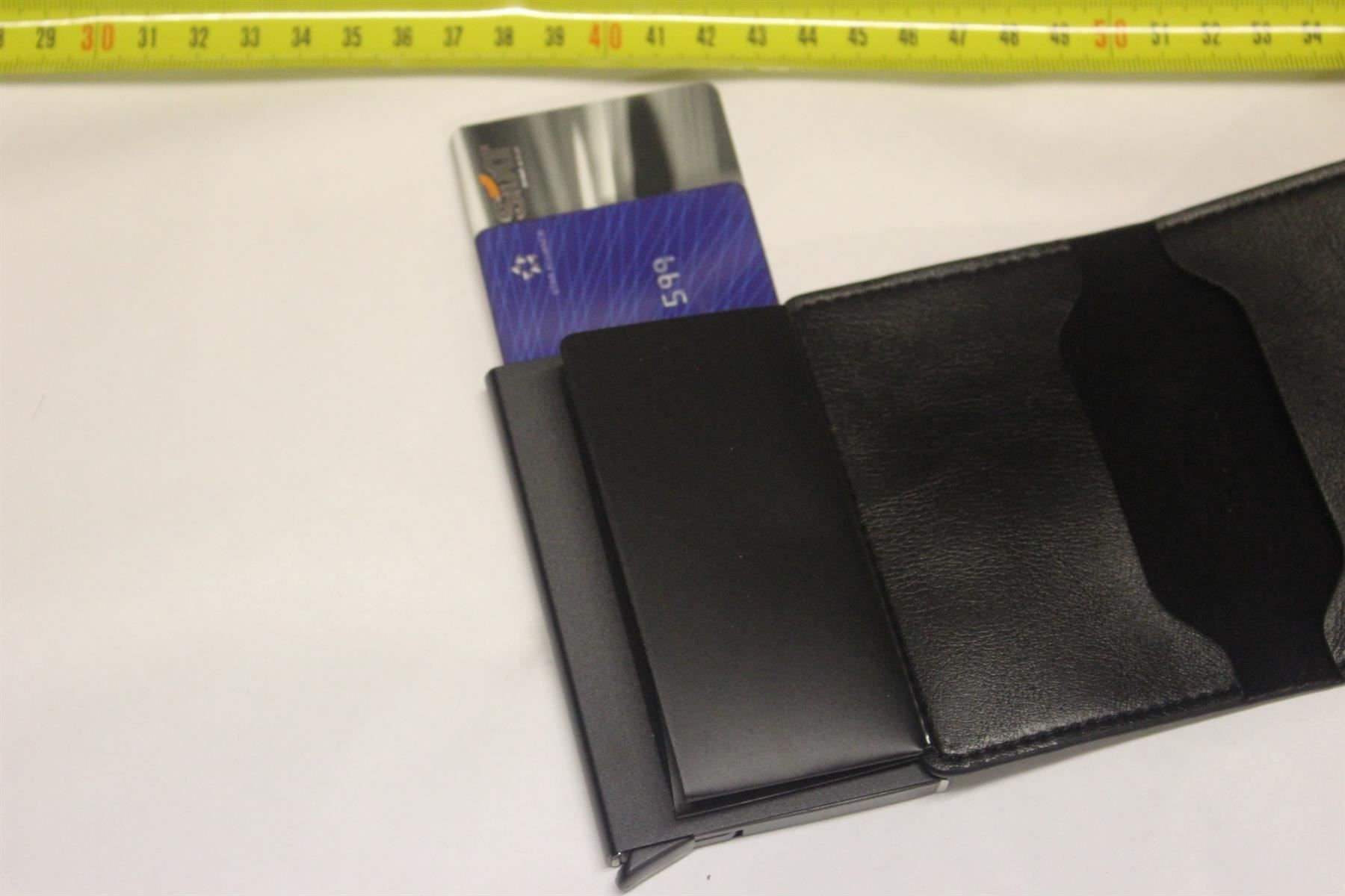 Portafogli: schwarz Kartenetui Portmonee RFID Schutz – Nuovo (secondo la descrizione) da Kirchdorf AG venduto da Restposten110 1