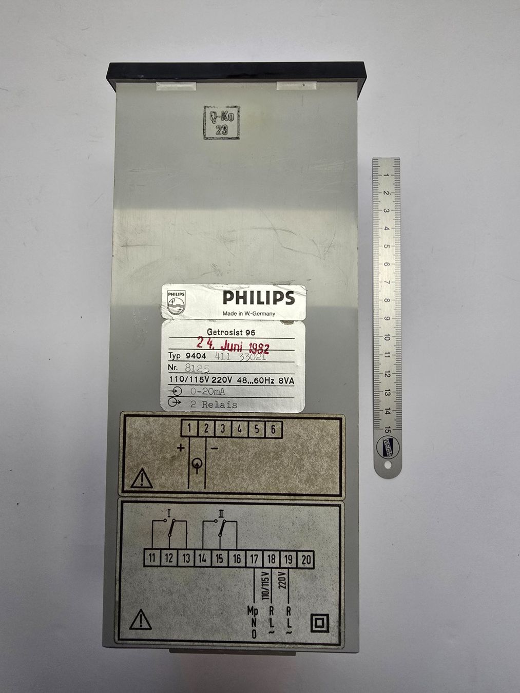Philips Sistema di controllo: PI-Regler Philips Getrosist96  (1982) – Usato da Balgach venduto da Zwickau01 3
