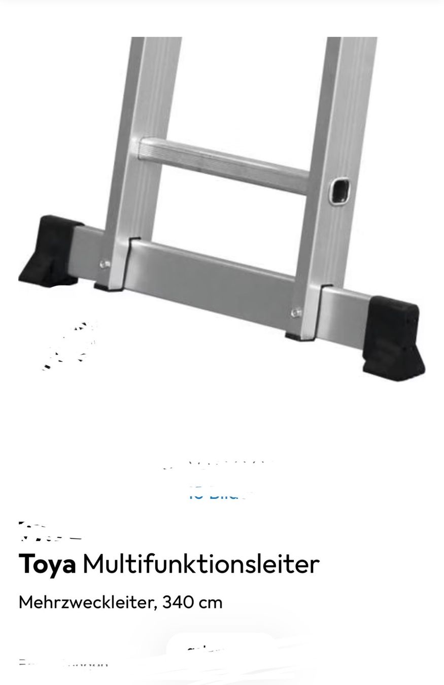 Echelles: Aluminium Multifunktionsleiter Teleskop Klapp-Leiter – D'occasion à Lupfig par Hasihopp 6