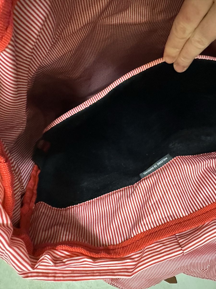 Herschel Zaini: Herschel Rucksack blau mit Lederriemen – Usato da Bütschwil venduto da jojo99 3