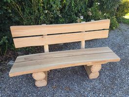 Holzbank Rundholzbank Eichenbank