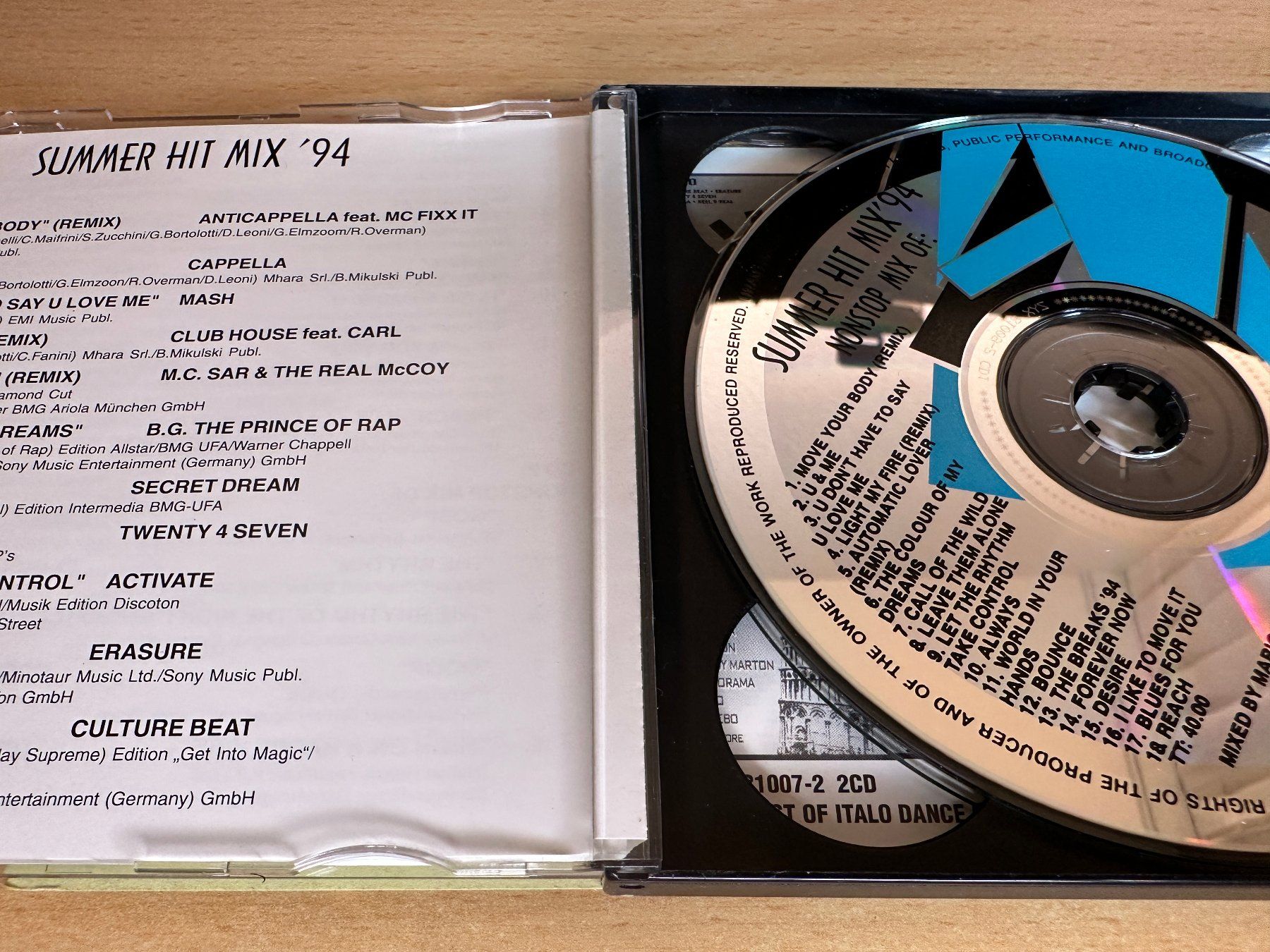 CDs: Various – Summer Hit Mix '94 - 2 CD – Gebraucht aus Rikon im Tösstal von Alpenmutz 2