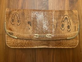 Vintage Designer Handtasche, Schlangenleder