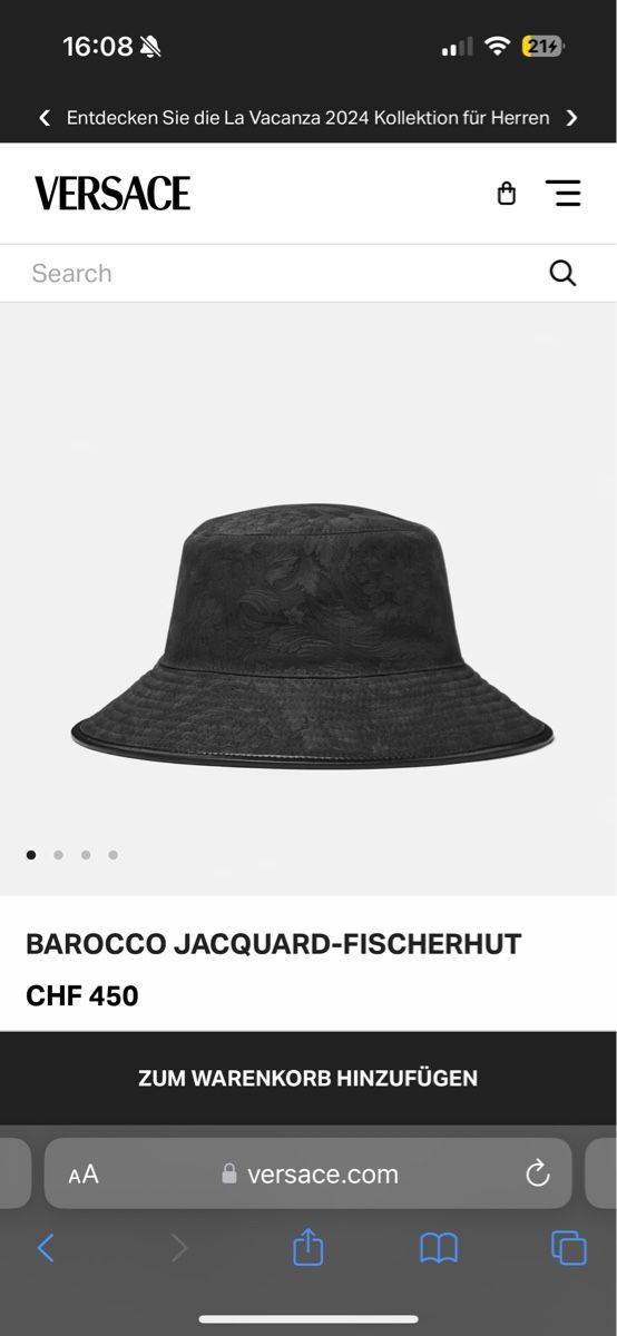 Hüte, Mützen & Caps: Versace - FISCHERHUT -  Hut - Orginalpreis 450.- – Neu und originalverpackt aus Zürich von luxuryoutlet1 7