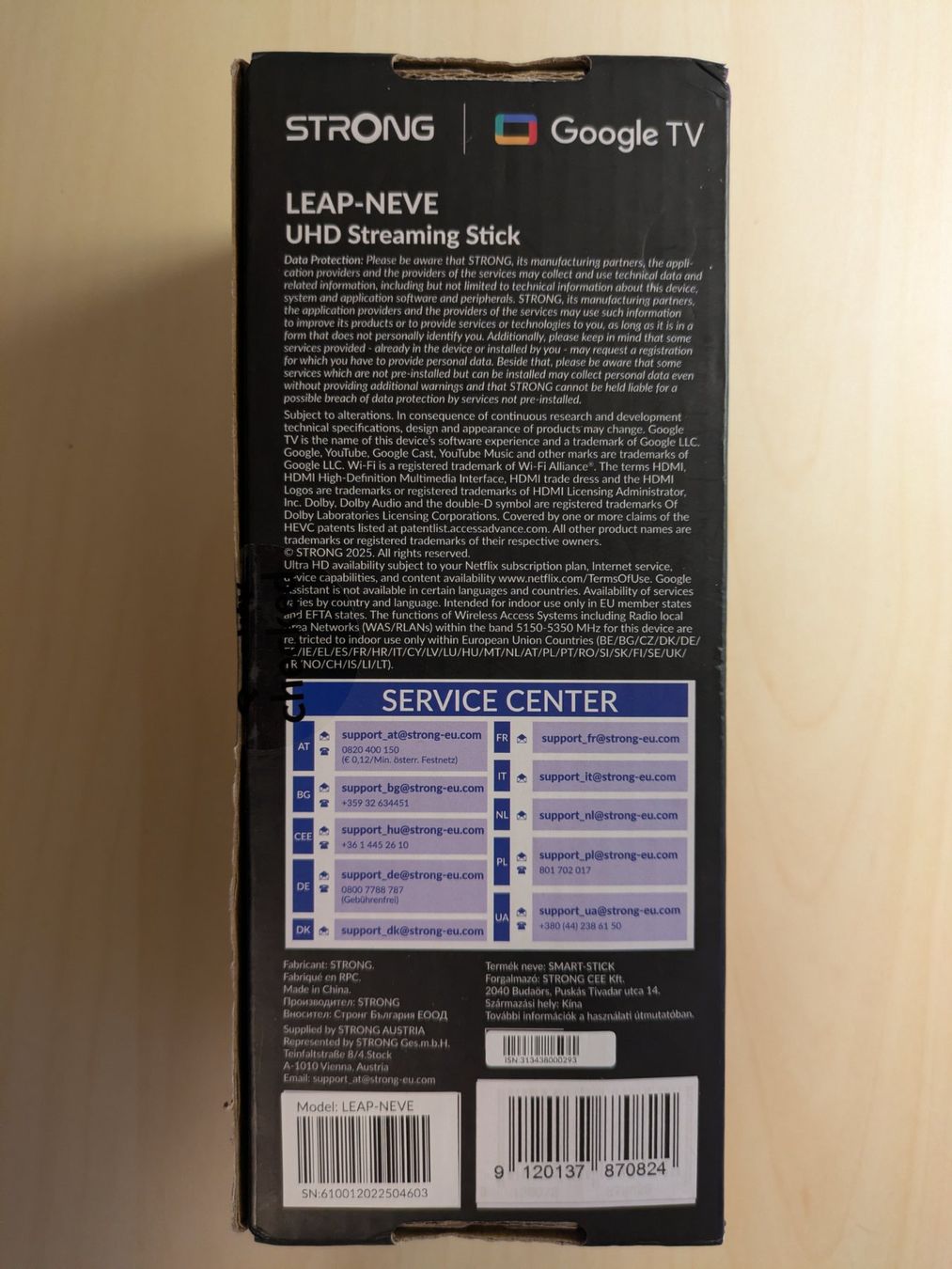 Lettore multimediale & Streamer: Strong UHD Streaming Stick LEAP-NEVE Google TV Android 12 4K – Nuovo e nell'imballaggio originale da Zürich venduto da ms993 2
