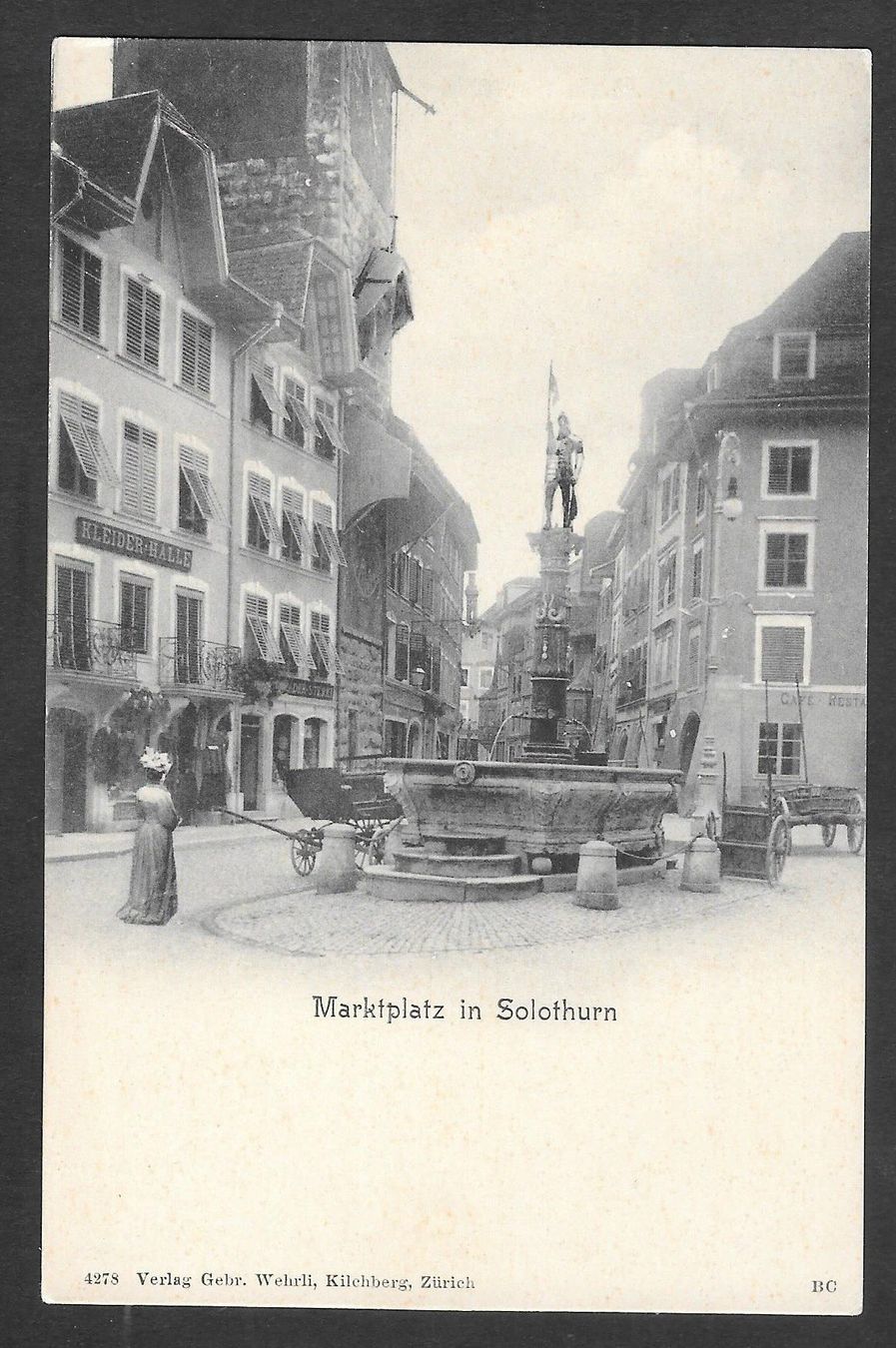 Ansichtskarten: Solothurn Marktplatz – Gebraucht aus Olten von clotaldi