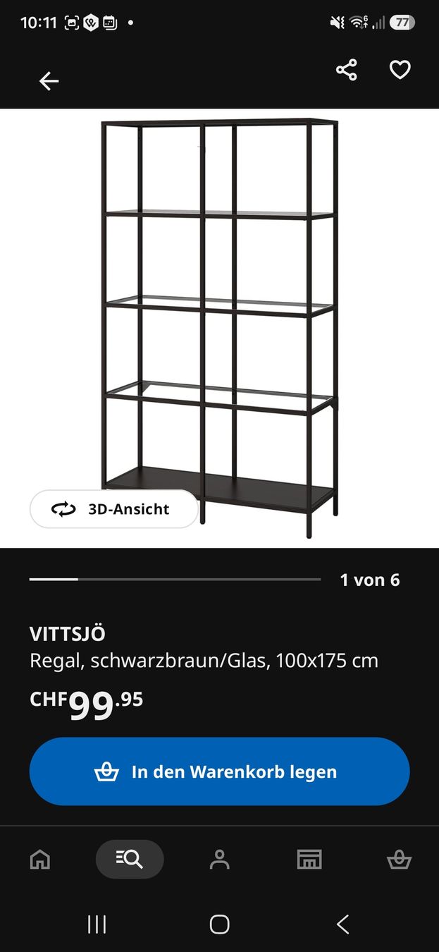 Ikea Scaffali: Metallregal Vittsjö von Ikea – Nuovo (secondo la descrizione) da Luzern venduto da Meeelanie 1