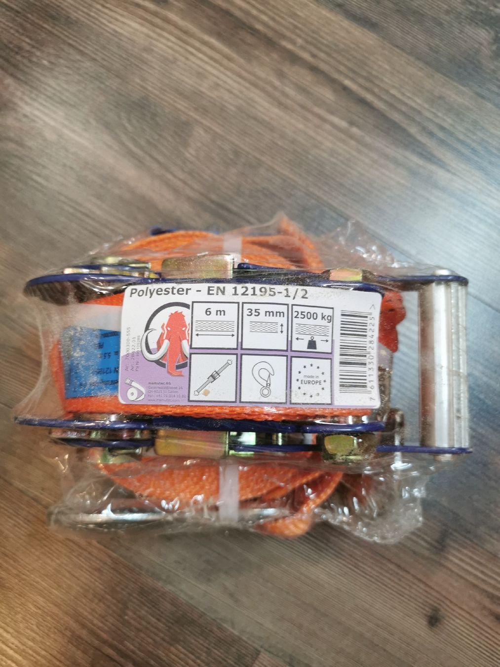 Bindegeräte: Spanngurt 2-teilig 2.5T 6m/35mm – Neu und originalverpackt aus Recherswil von JAPFC