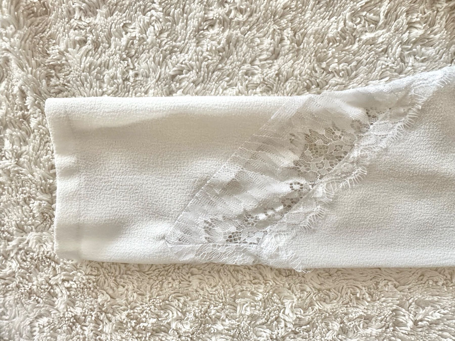Max Mara Camicette: Max Mara Bluse cremeweiss mit Spitzendetails, Gr. S – Usato da Emmenbrücke venduto da little.treasures 6