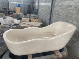 Badewanne Freistehende Marmor Bad Wanne Natur Steinwanne