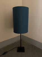 Vintage Tischlampe Stehlampe Stehleuchte Lampenschirm Petrol