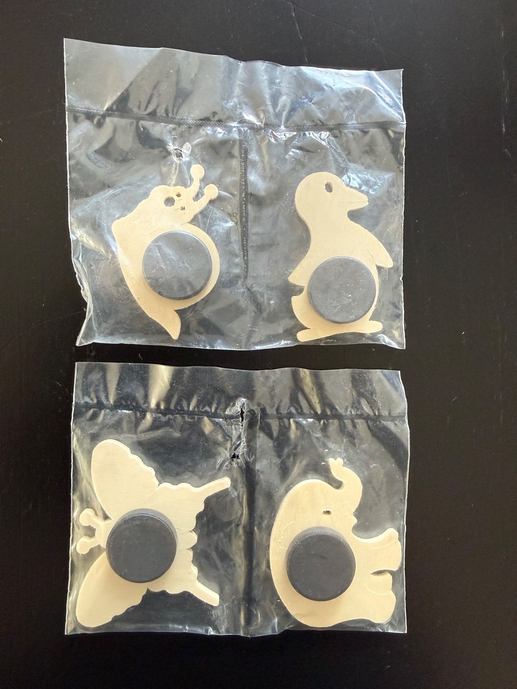 Calamite: 4er Set Tiermagnete Holz, neu & originalverpackt! – Nuovo e nell'imballaggio originale da Erstfeld venduto da Mario_boe0 1