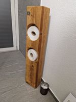 Toilettenpapierhalter aus massivem Holz
