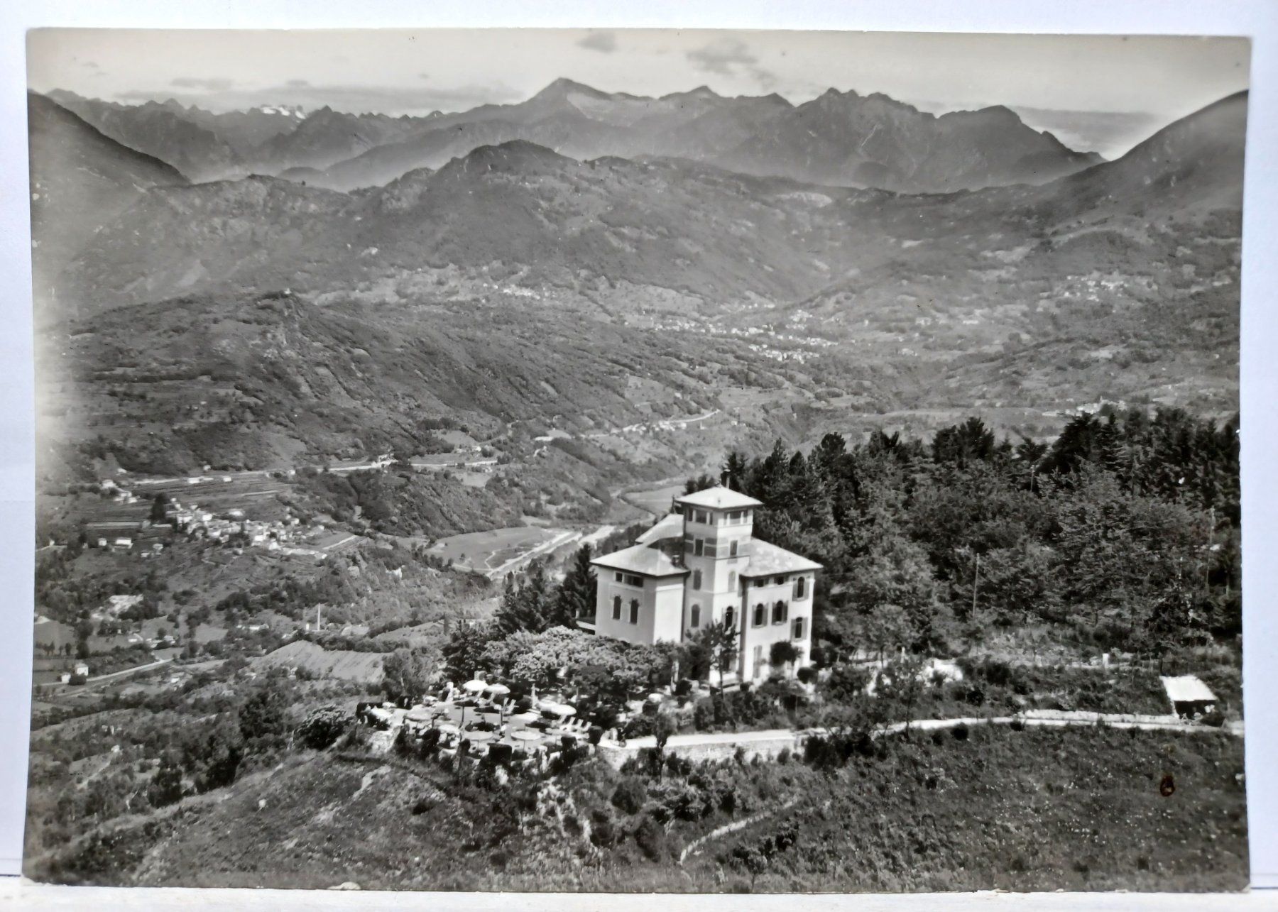 Ansichtskarten: TI, Monte Brè, Vetta Kulm, 1964 – Gebraucht aus Aarau Rohr von mgvw