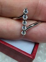 Bague argent avec diamants de moissanite certifiés GRA