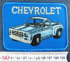 CHEVROLET PIC-UP 4x4 AUTO PATCH AUFNÄHER GESTICKT MIT LEIM