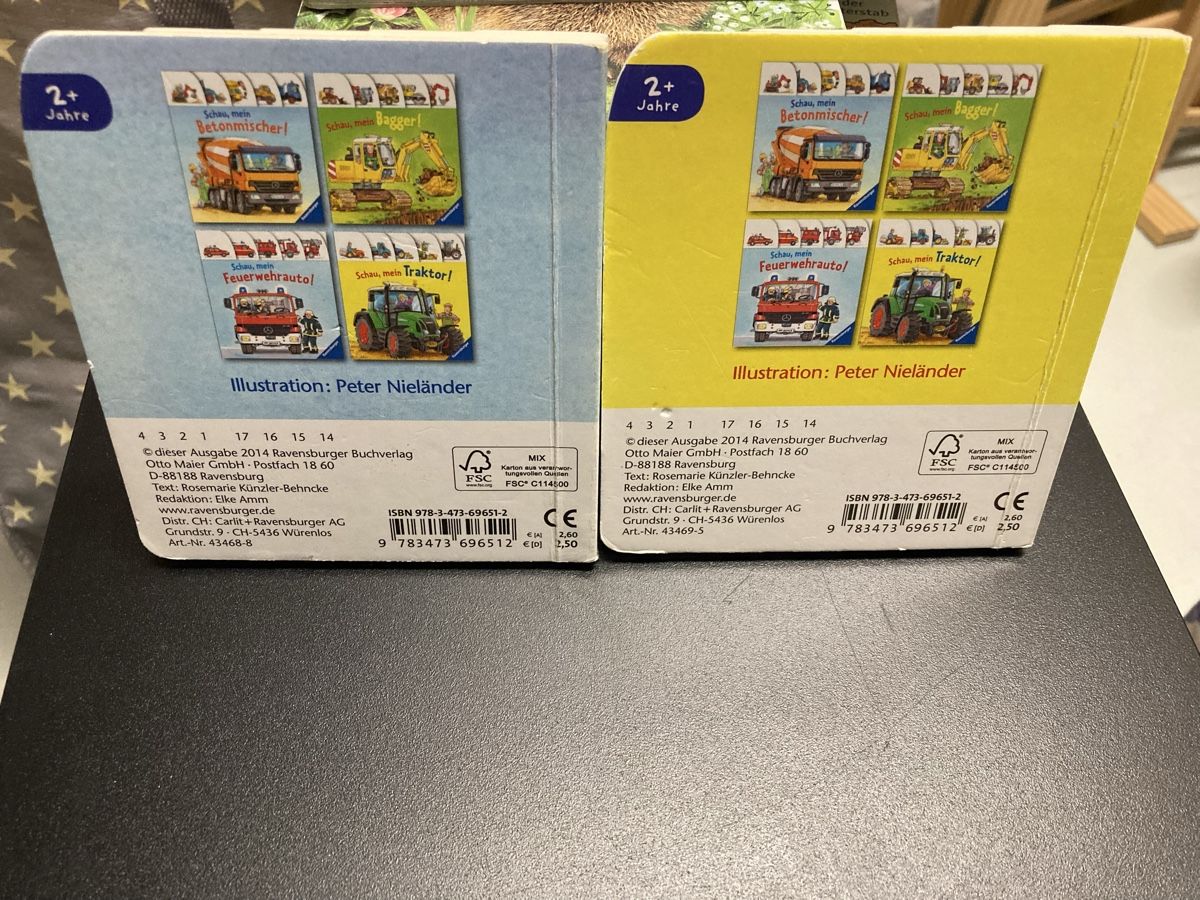 Bücher: Ravensburger Kinderbücher: Betonmischer & Traktor -Set – Gebraucht aus Röschenz von rah_8hkj 1