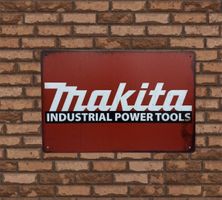 Makita Power Tools Ladegerät Akku Akkuschrauber Blechschild
