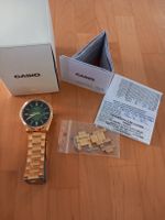 Casio MTP-1300GD-3AVEF Vergoldet Grüne Zifferblatt