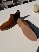 Santoni Chelsea Boots braun Wildleder Grösse 43.5 gebraucht