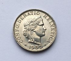 1955 20 Rappen -unz