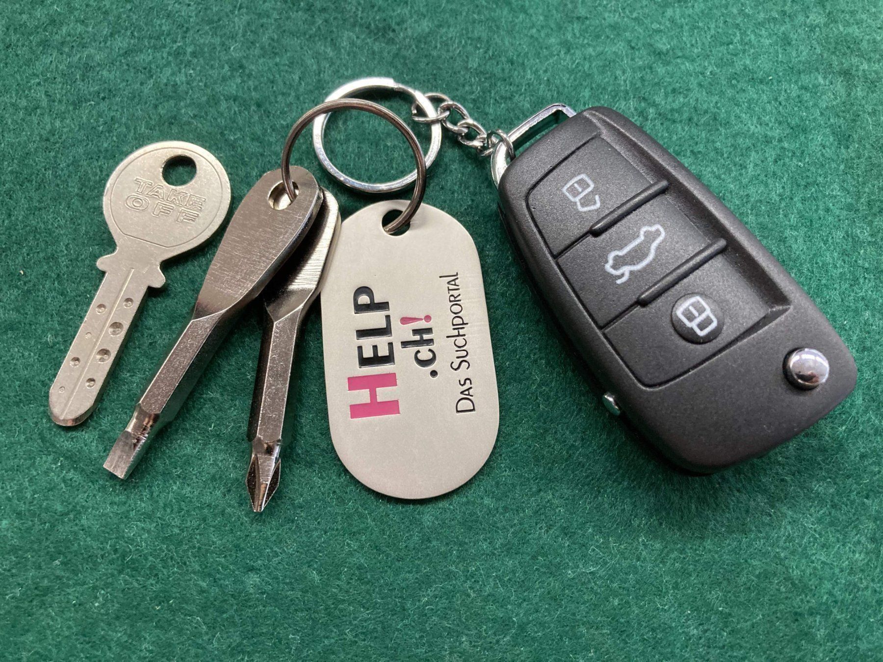 Portachiavi: Anhänger Keyfinder & Schraubenzieher – Nuovo (secondo la descrizione) da Zürich venduto da HelpMediaAGZuerich 2