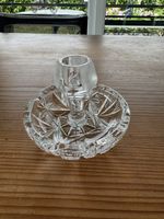 Aschenbecher Glas Kristall mit Kerzenhalter guter Zustand