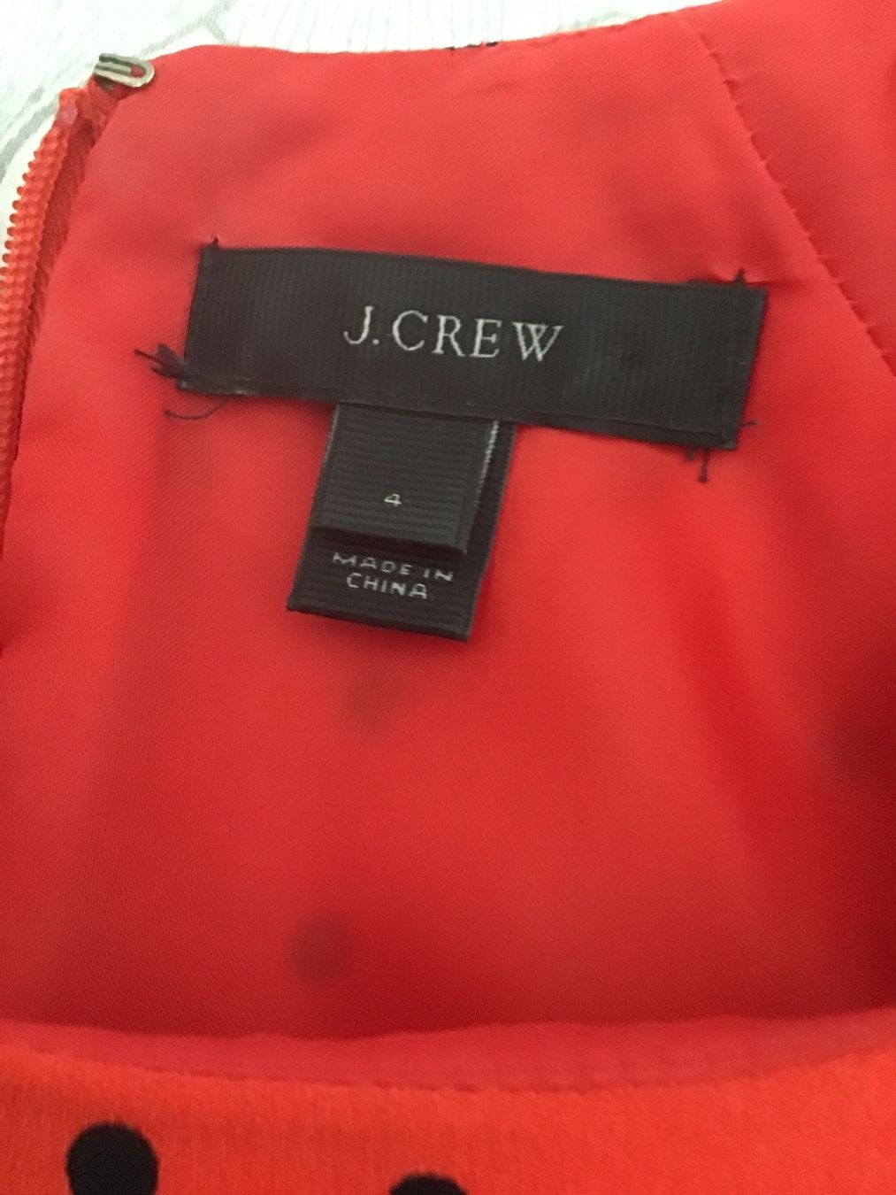 J.Crew Vestiti: KLEID J. CREW ROT MIT SCHWARZEN PUNKTEN GR.34/36 – Usato da Glattfelden venduto da ire_w6h2 3