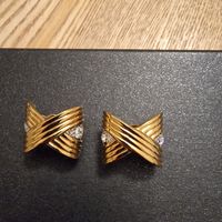 Art Deco Klipp Ohrringe