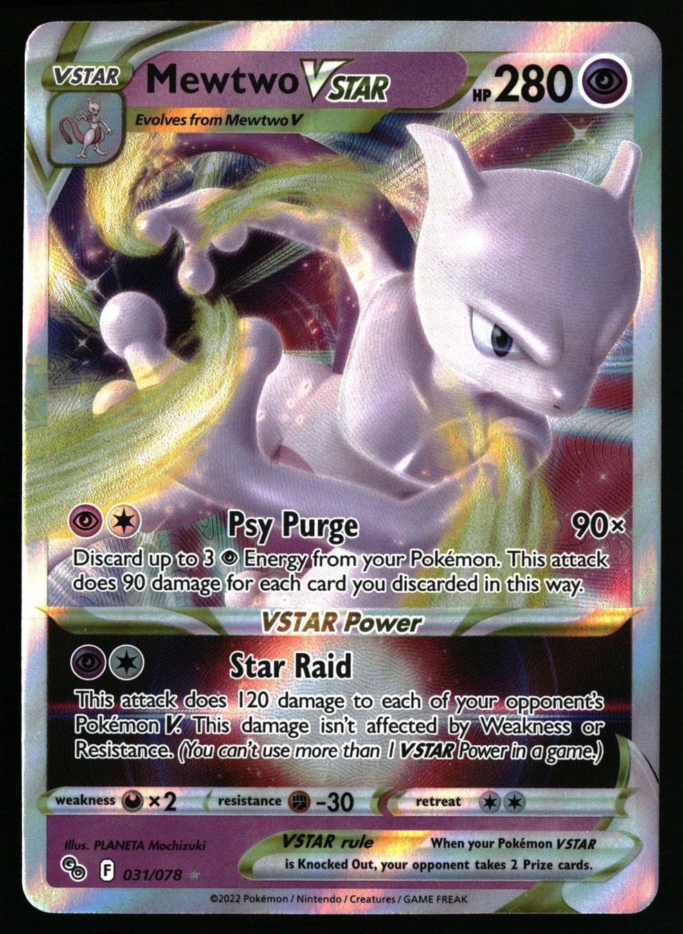 Pokémon Carte collezionabili: Mewtwo VSTAR #31 Pokemon Go – Usato da Feuerthalen venduto da Plazatoys