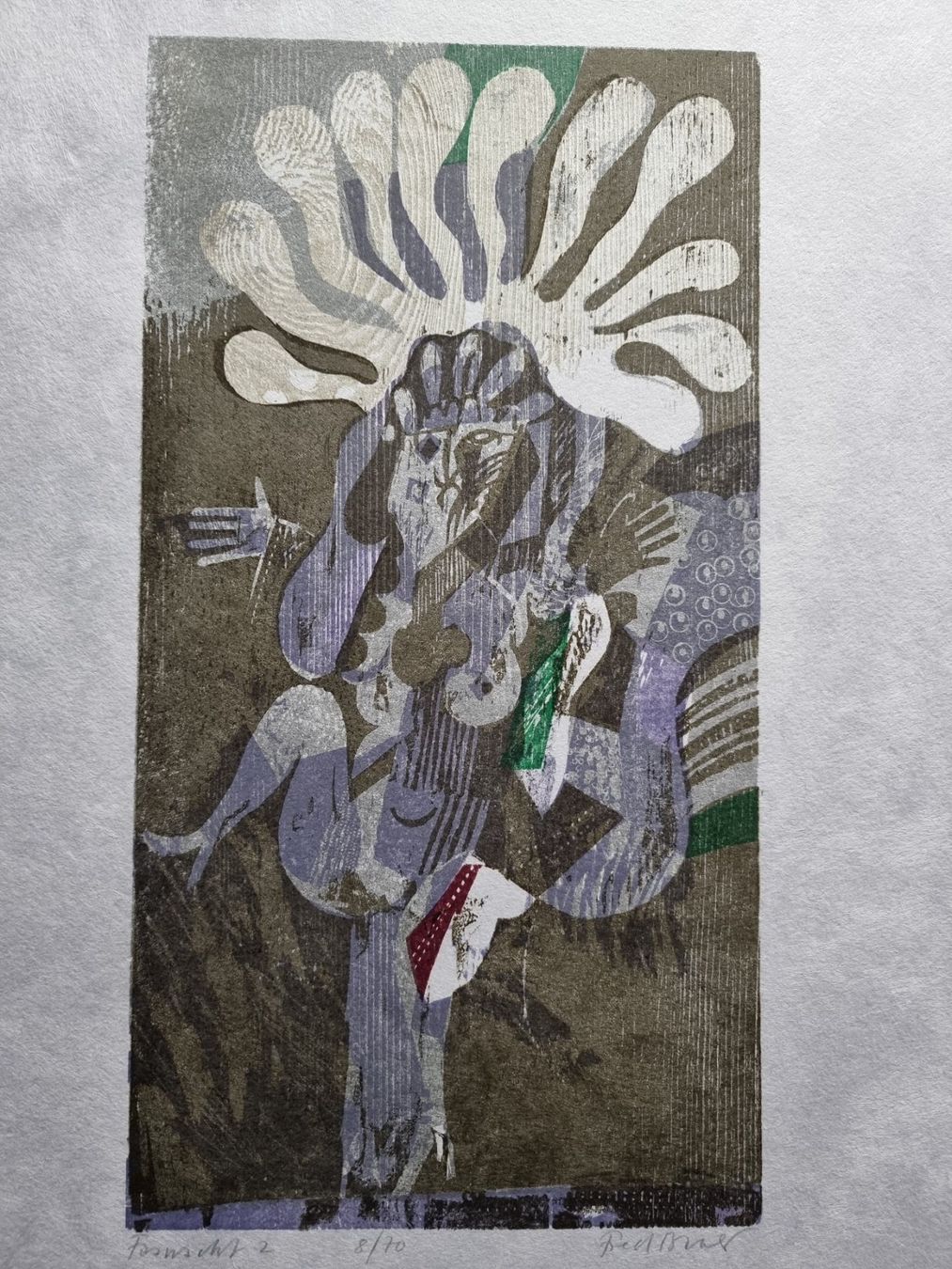 Xilografie: FRED BAUER FARBHOLZSCHNITT SIGNIERT NUMMERIERT – Usato da Gersau venduto da kunst-online