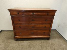 Kommode Antik Nussbaum 4 Schubladen 116x94x57cm